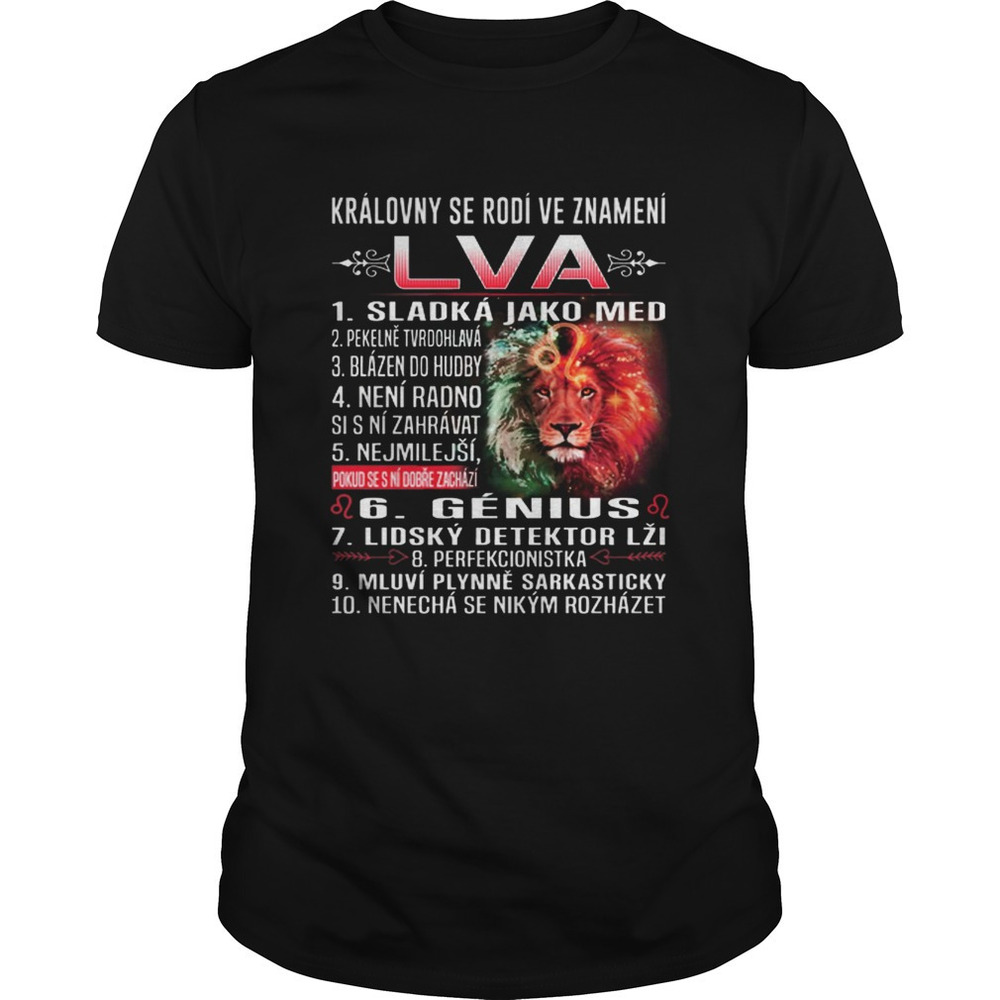 Lion Kralovny Se Rodi Ve Znameni Lva Sladka Jako Med Pekelne Shirt - Picture 1 of 4